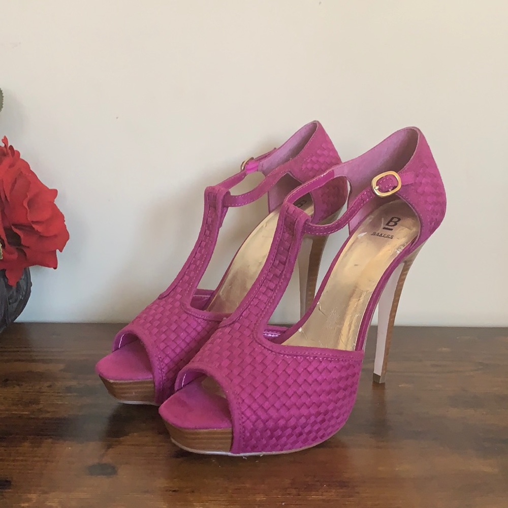Bakers Shane’s Fuscia Pink Heels, 8.5